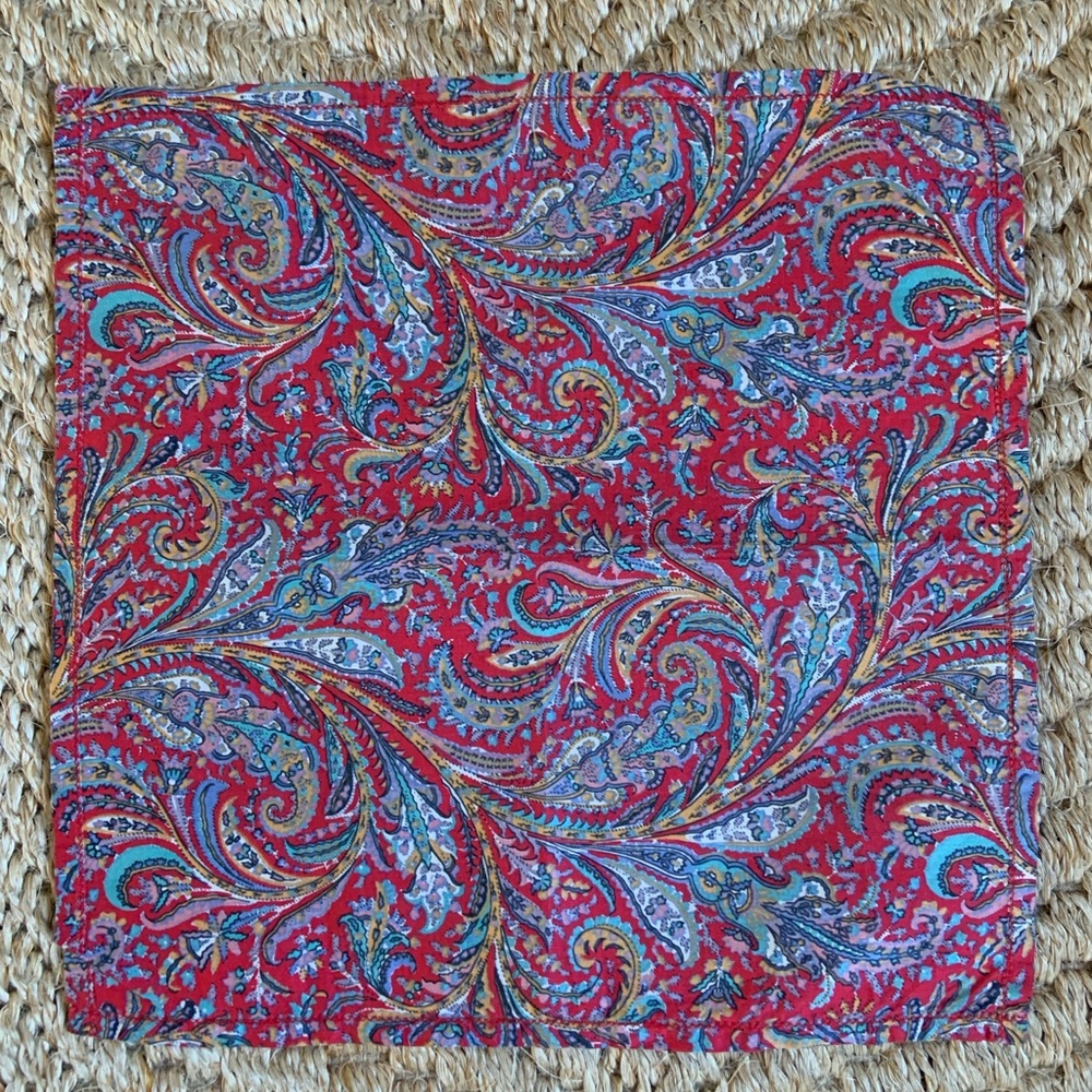 Vibrant Paisley Men’s Pocket Square